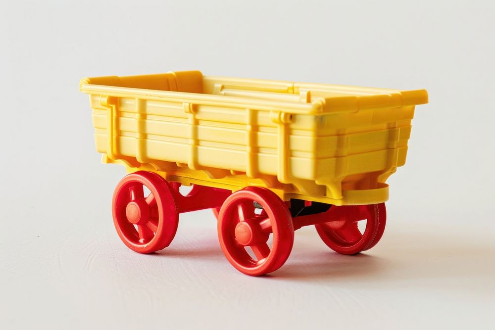 Photo of Toy mini wagon transportation  carriage.