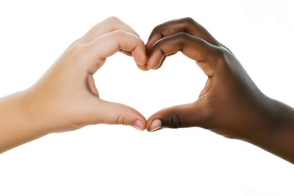 Multiethnic kid hands symbol female person.