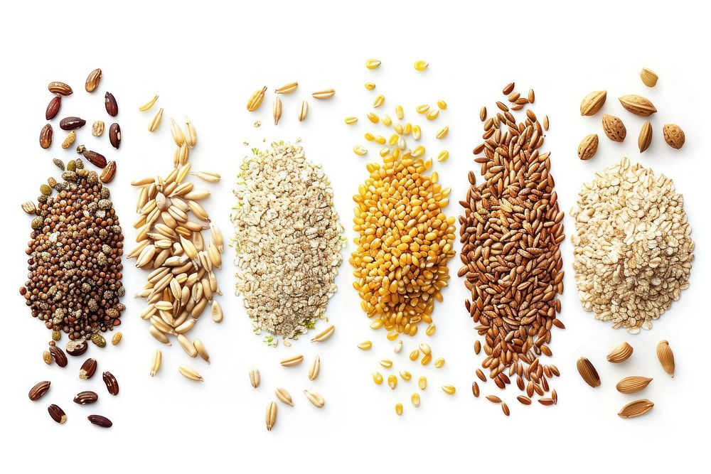 Photo of whole grains produce food seed.