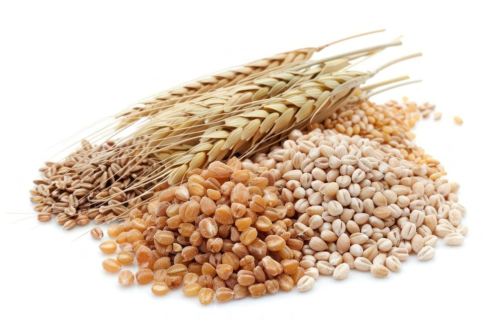 Photo of whole grains produce wheat food.