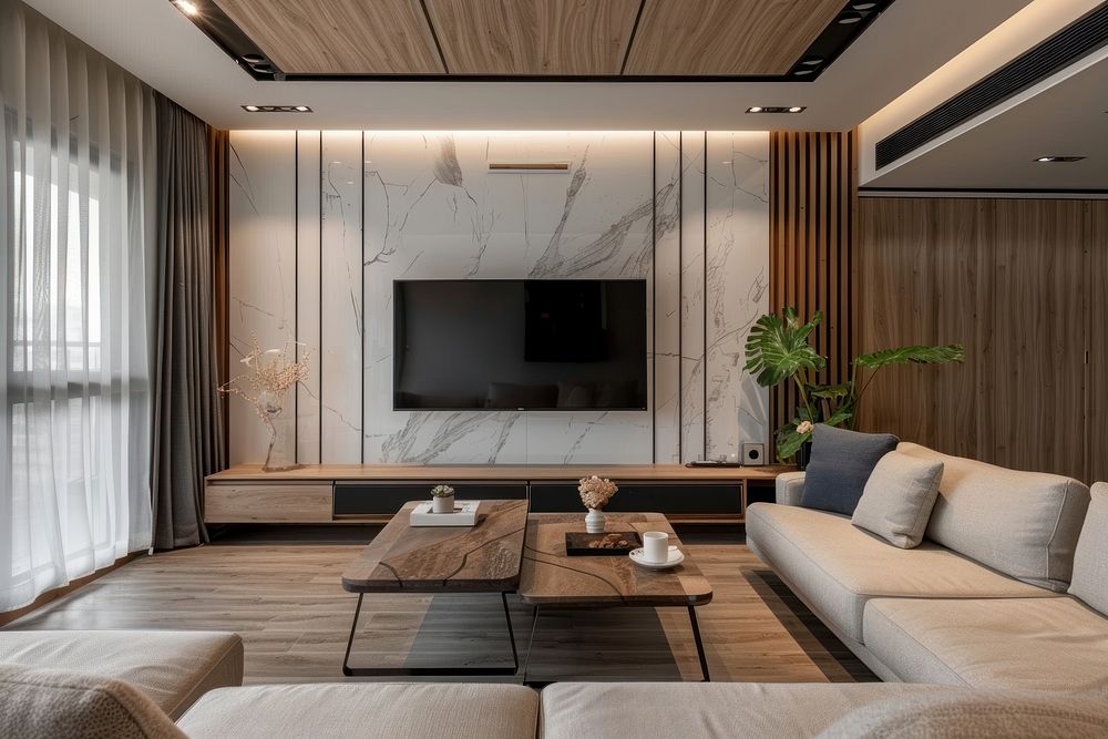 Minimal style living room architecture electronics publication.