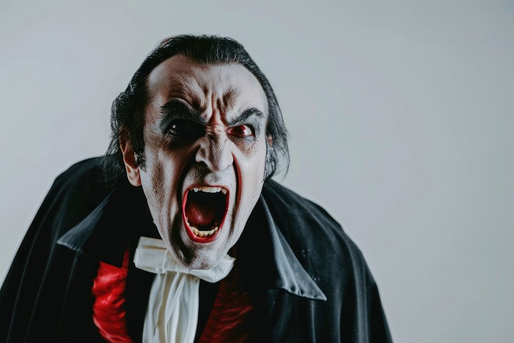 Dracula shouting person human.