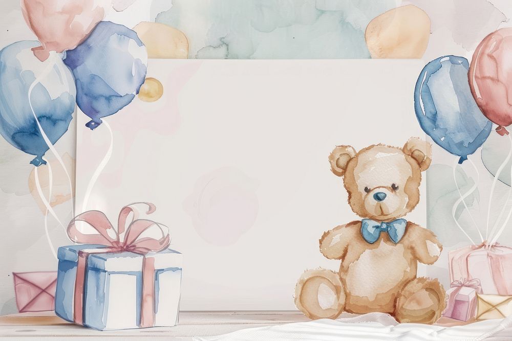 Teddy bear frame balloon accessories accessory.