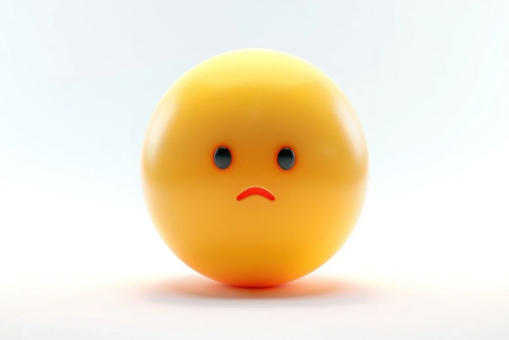 Cry emoji produce sphere orange.