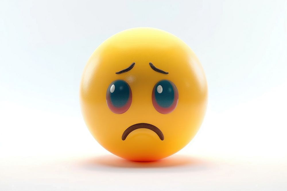 Cry emoji sphere food egg.