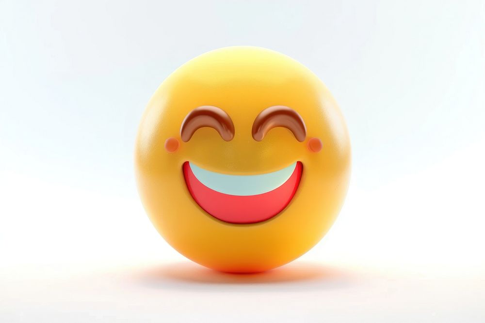 Smile emoji sphere food logo.