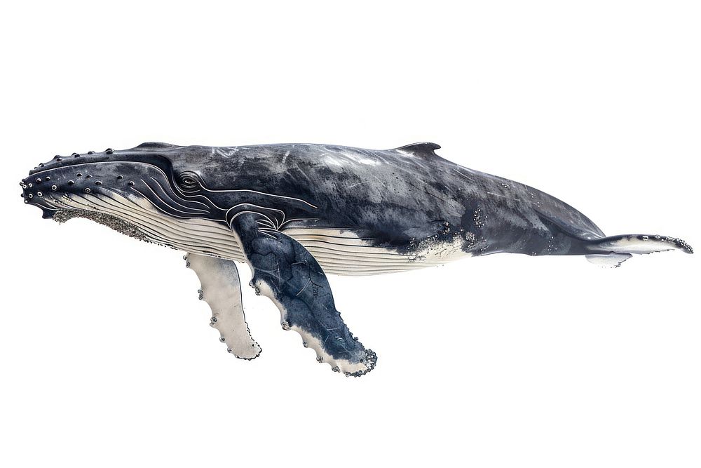 Humpback whale animal mammal shark.