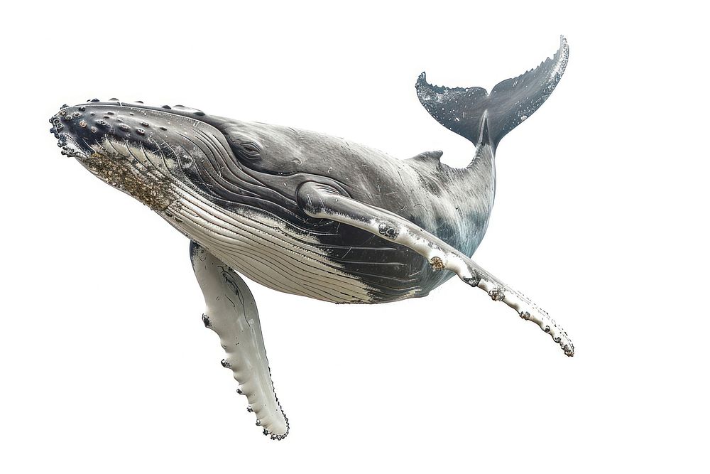 Humpback whale animal mammal shark.