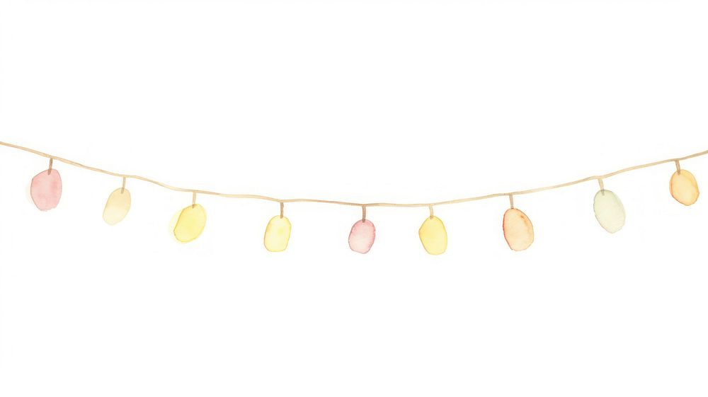 Christmas lights divider watercolor accessories accessory necklace.