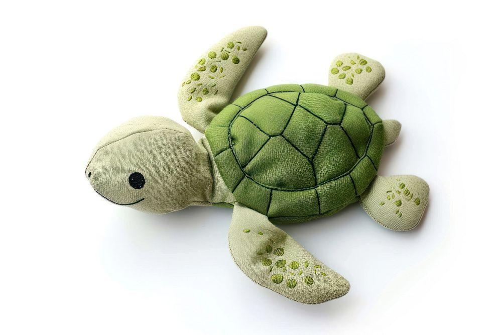 Cute cartoon turtle toy tortoise football reptile.