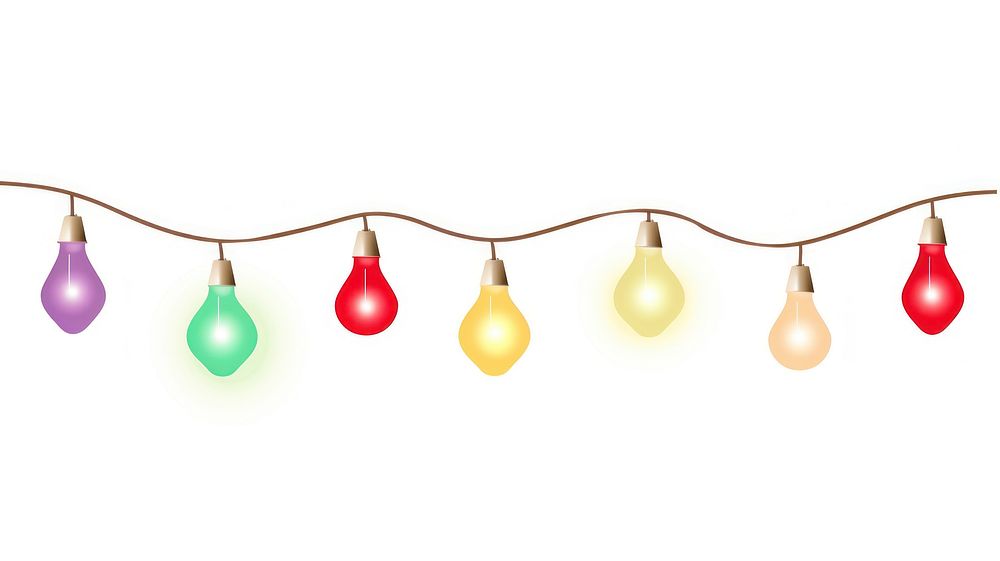 Christmas lights divider ornament lightbulb lamp.