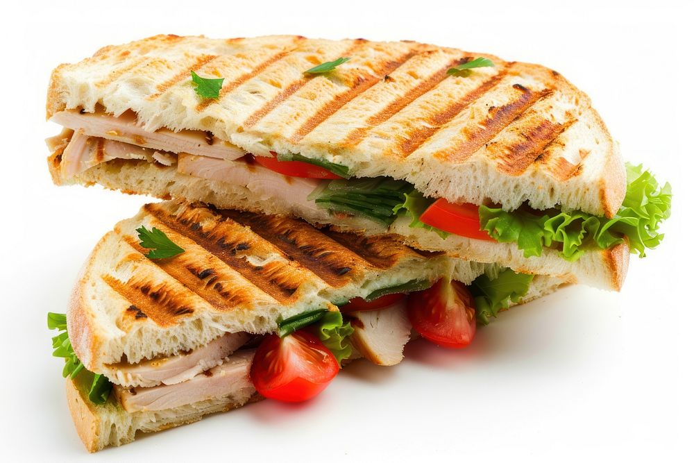 Turkey panini sandwich lunch food meal.