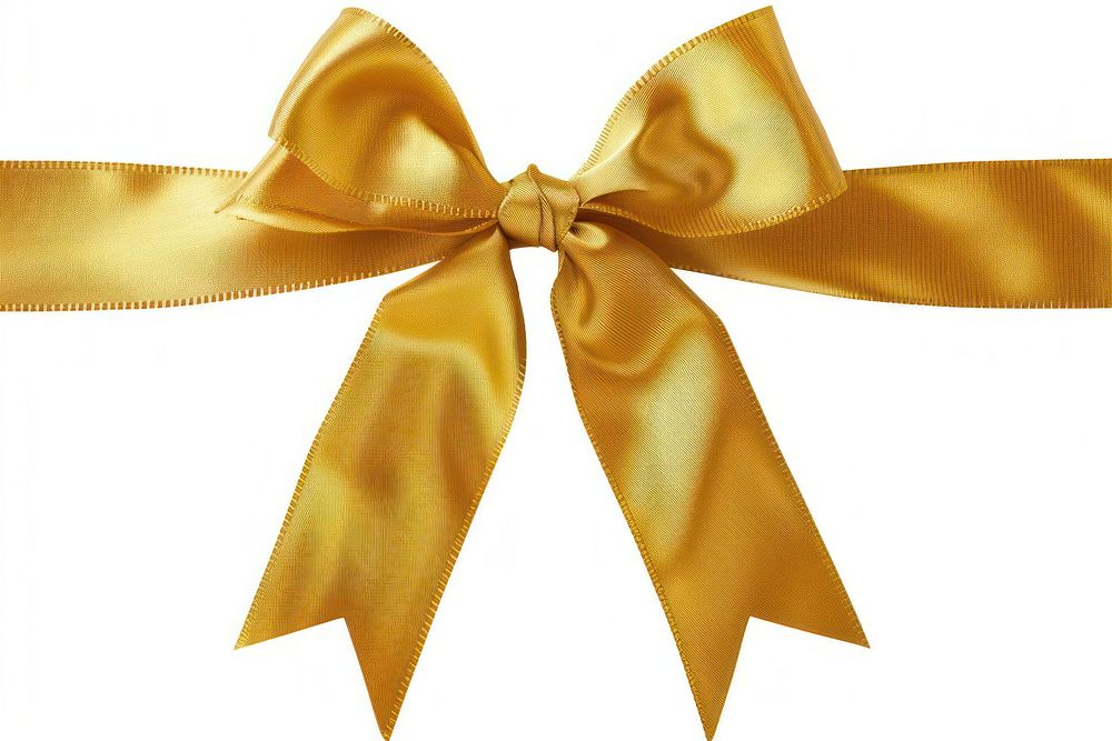 Gold certificated bow ribbon accessories accessory clothing.