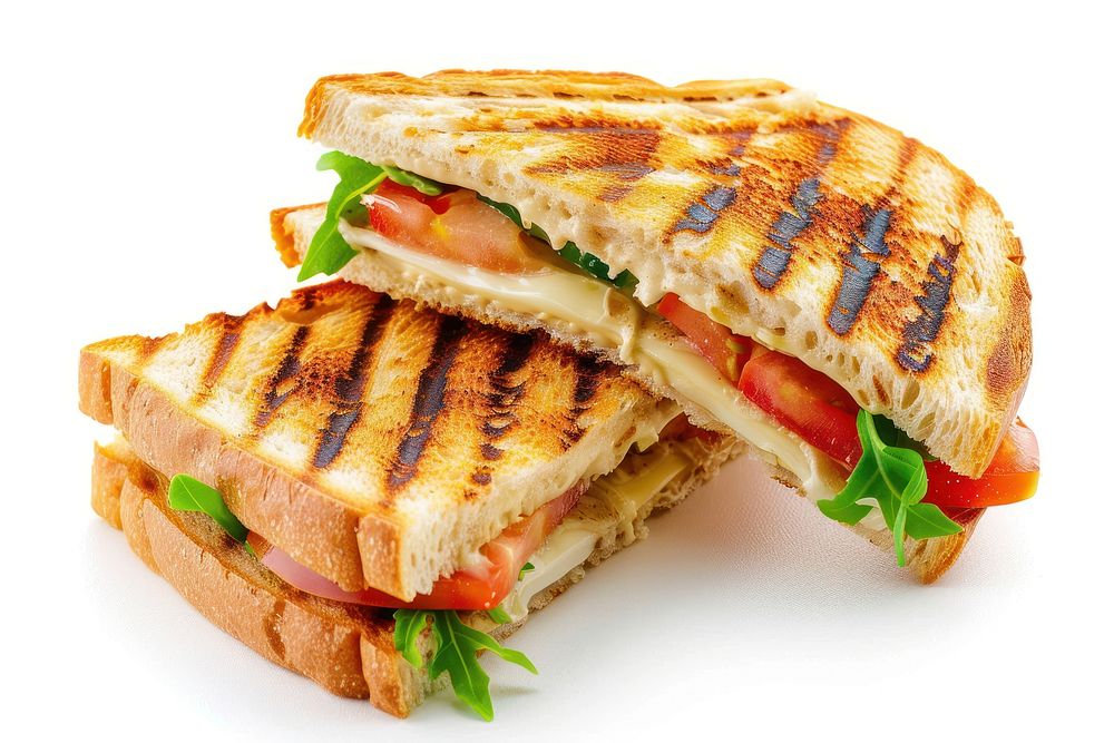 Panini sandwich burger lunch bread.