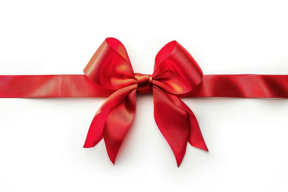 Red certificated bow ribbon accessories accessory clothing.