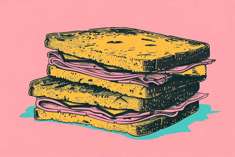 Sandwich animal bread toast.
