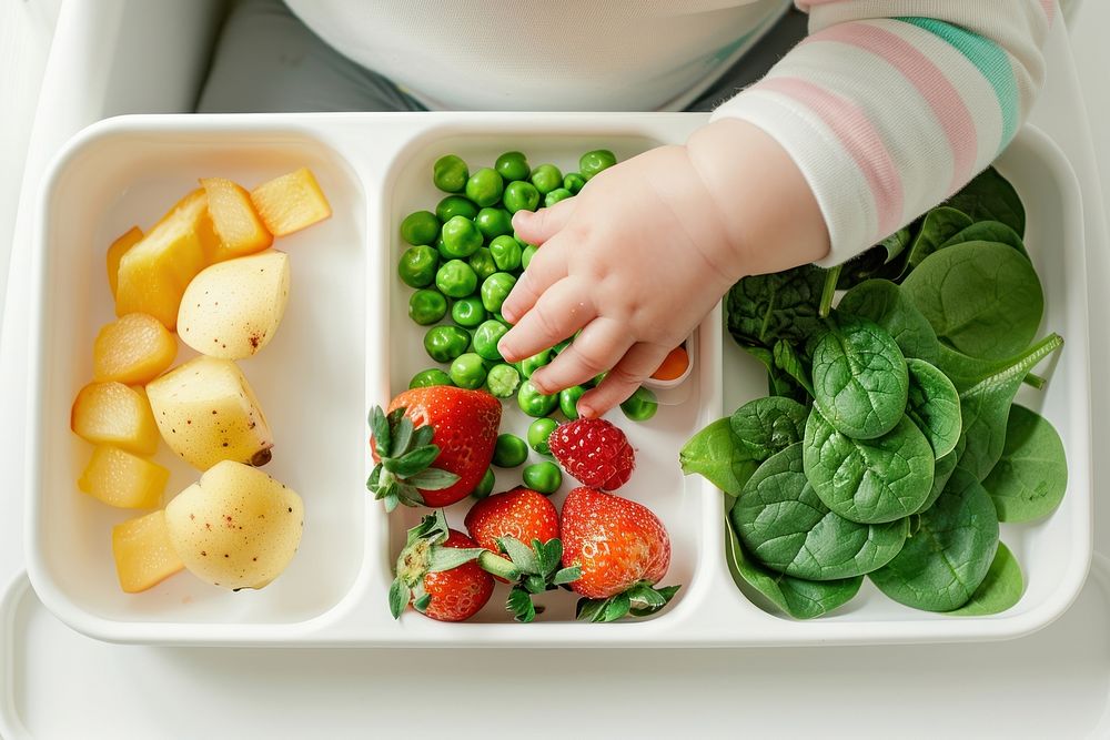 Baby medication vegetable produce.