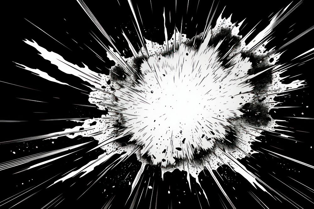 Energy explosion effect manga chandelier | Free Photo Illustration ...