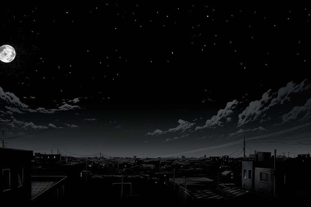 Night sky architecture astronomy cityscape.