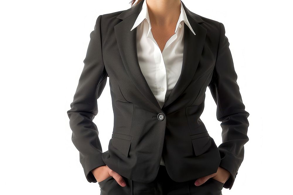 Business suit women clothing apparel blazer.