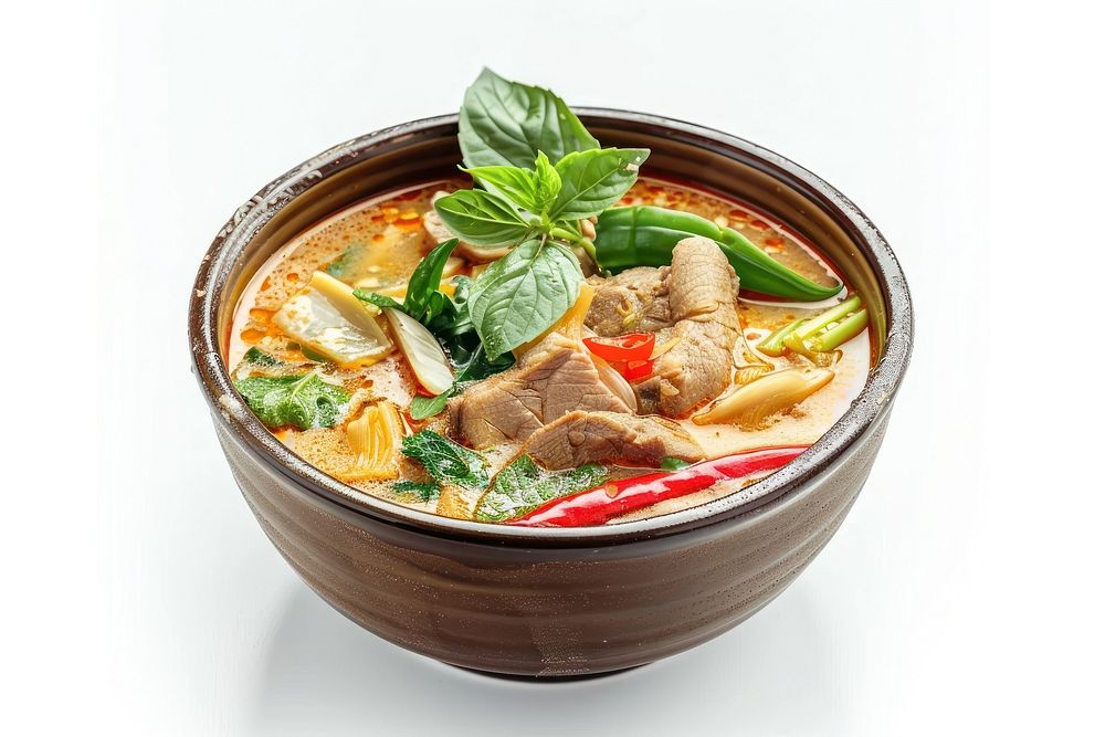 Kaeng Nor Mai food soup plate.