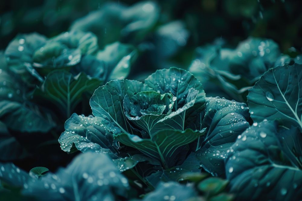 Garden cabbage vegetable produce plant.