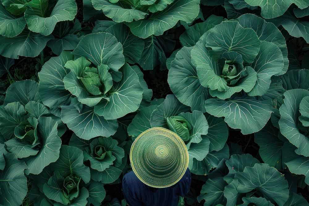 Garden cabbage human vegetable produce.
