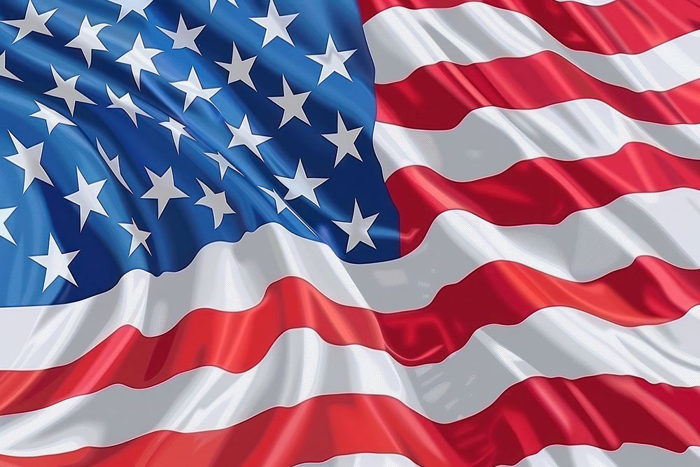 Vector illustration of usa flag american flag.