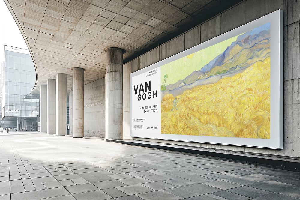 art exhibition billboard