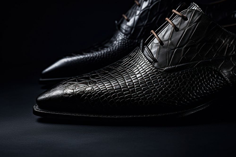 Shoe footwear leather fashion.