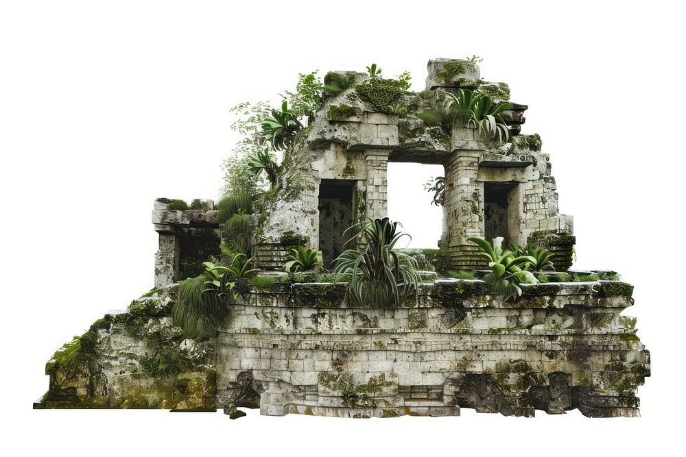 Tikal ruins architecture building.