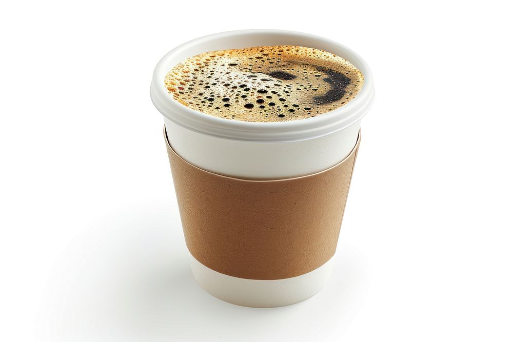 To-go cup of coffee beverage espresso drink.