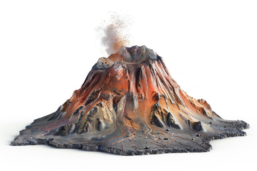 Volcano santa maria mountain outdoors eruption.