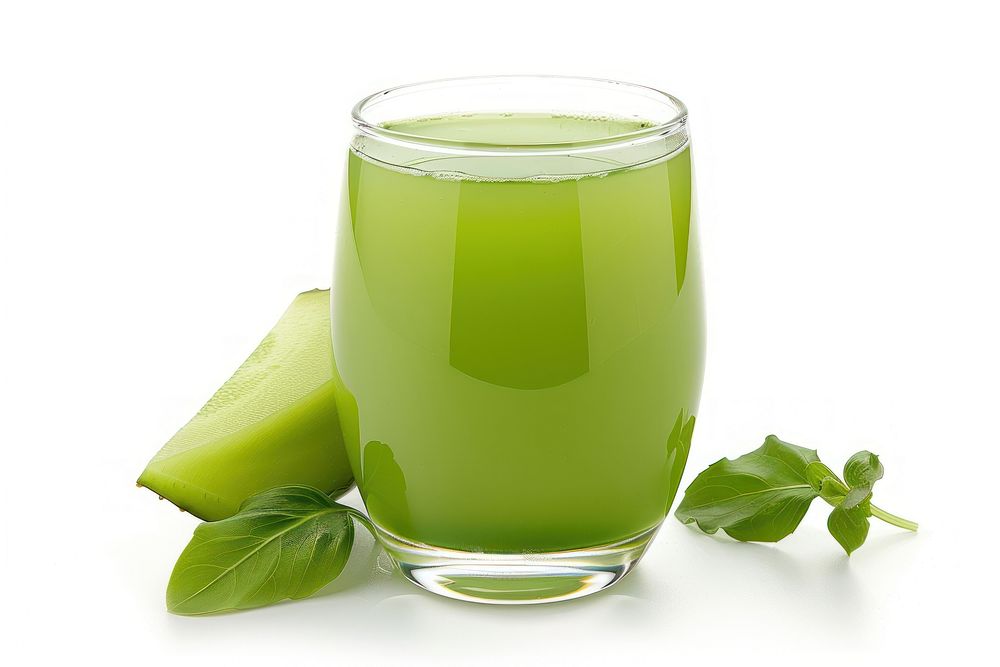 Cold pressed green juice beverage bottle shaker.