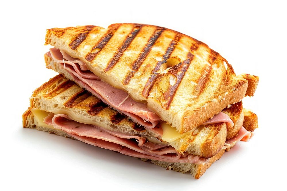 Ham panini sandwich bread toast.