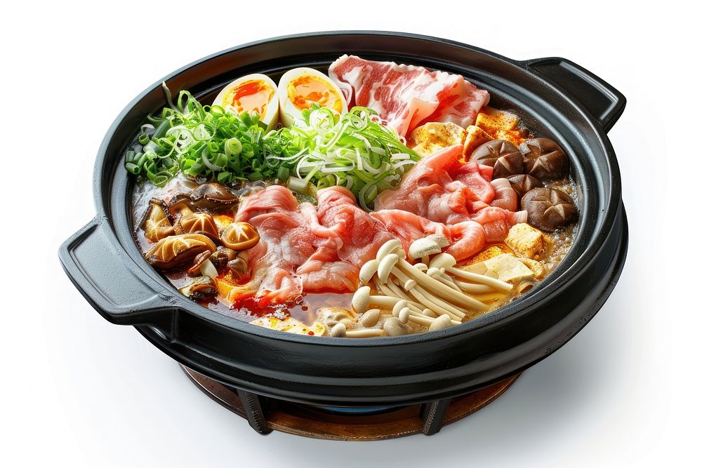 Japanese hot pot dish food meal.