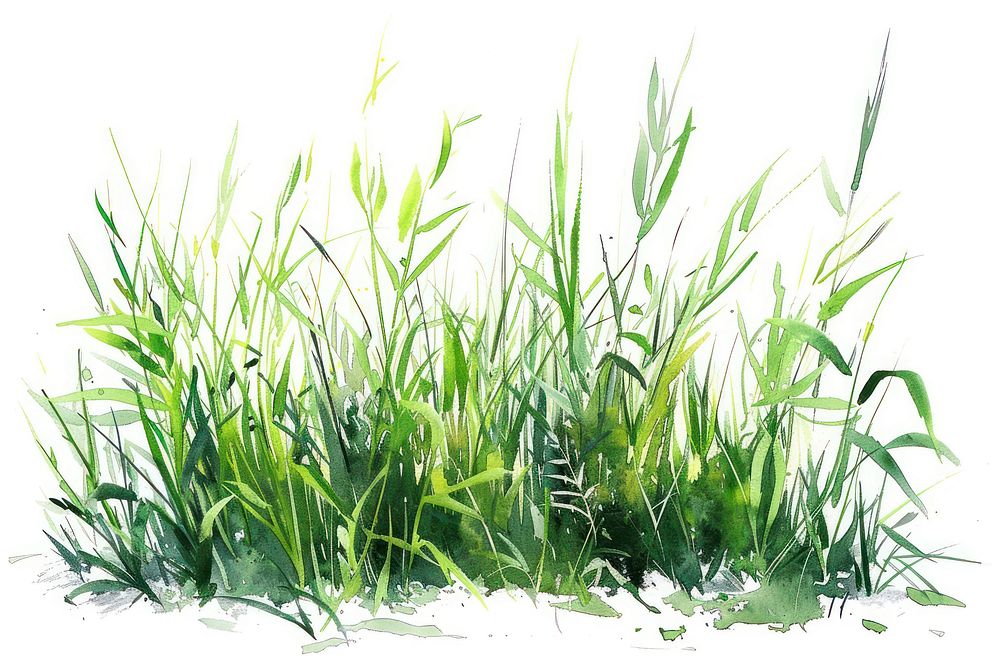Green grass vegetation agropyron plant.