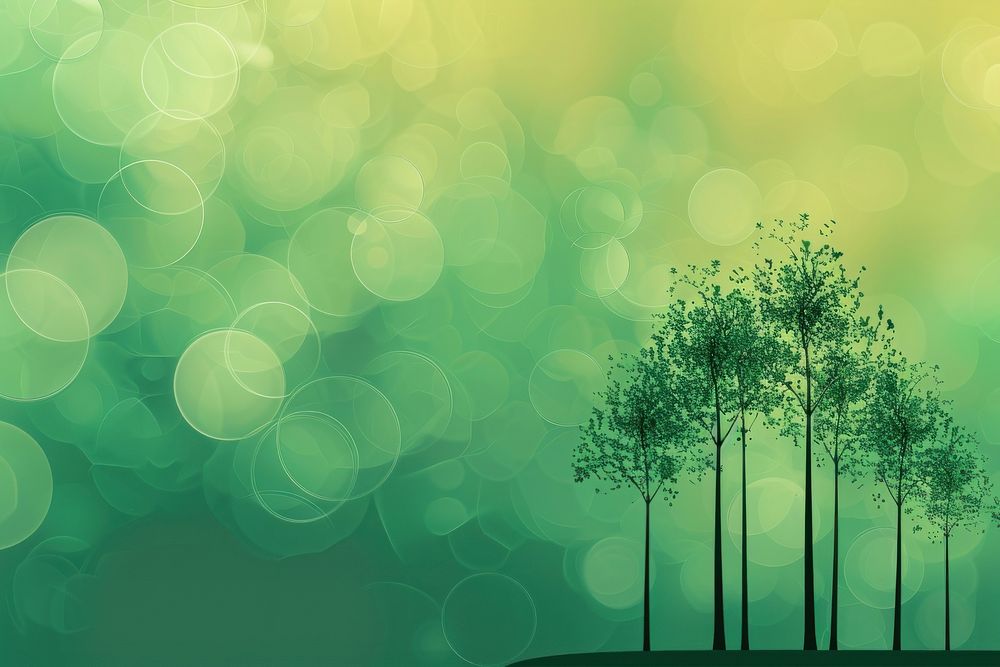Abstract background green tree outdoors.