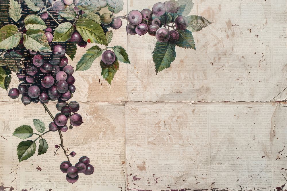Gooseberries ephemera border backgrounds grapes plant.