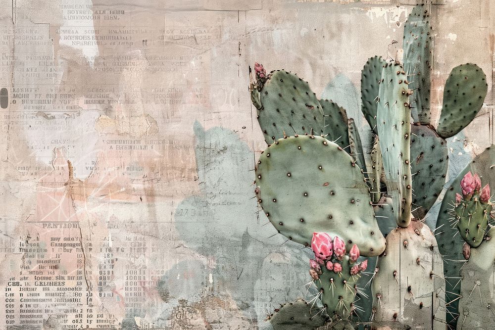 Cactus ephemera border backgrounds plant creativity.