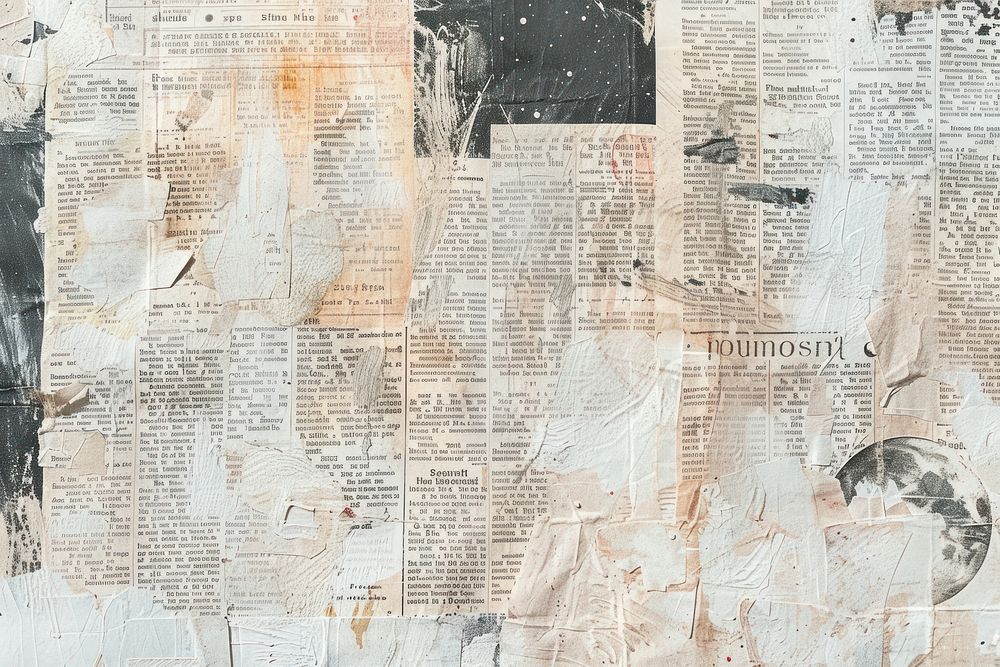 Moon landing ephemera border newspaper text backgrounds.