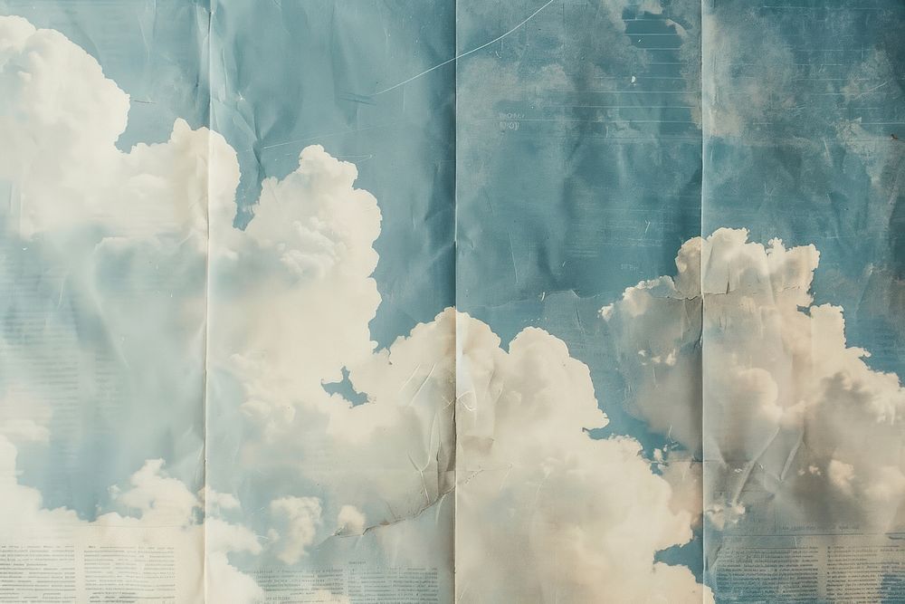 Clouds ephemera border backgrounds nature paper.