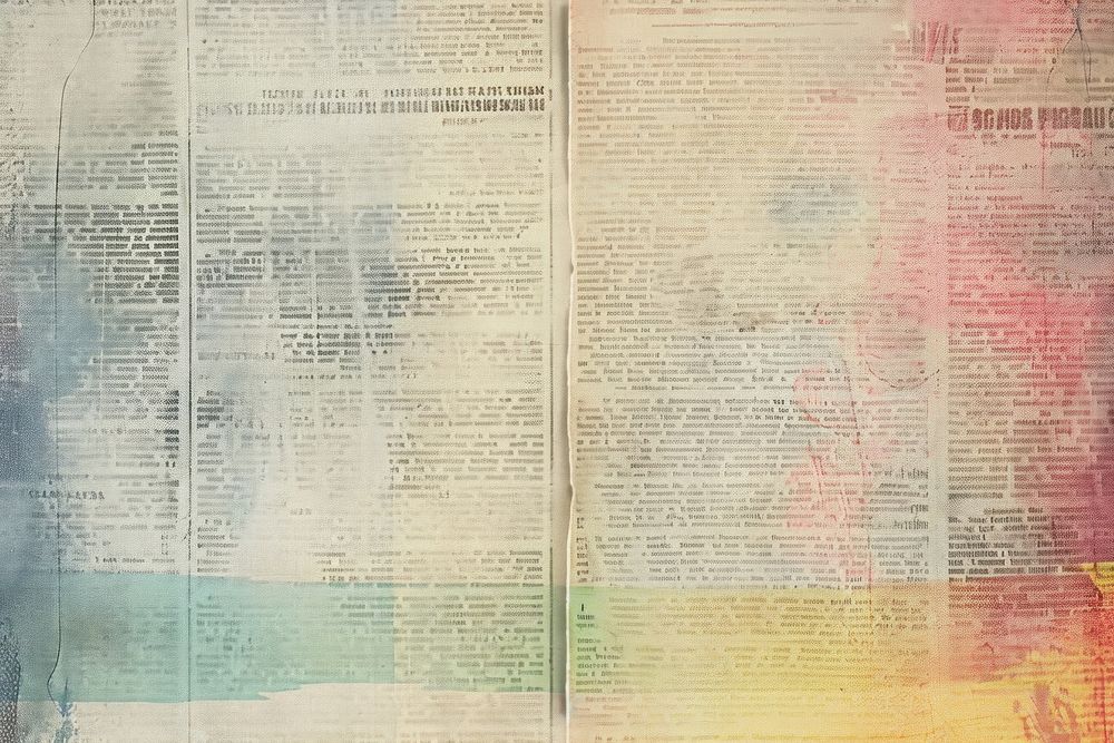 Prism rainbow ephemera border newspaper page text.
