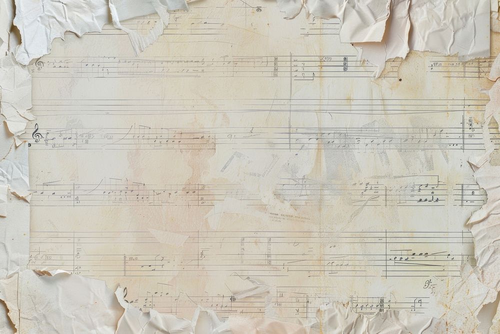 Music notes ephemera border text backgrounds document.