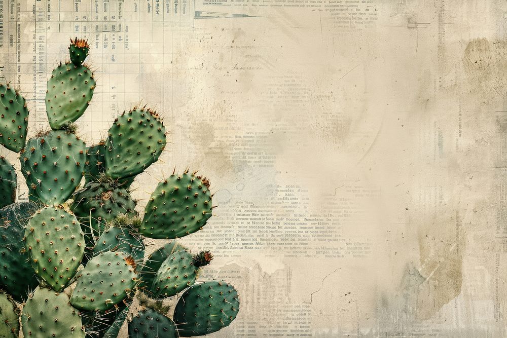 Cactus ephemera border backgrounds plant textured.