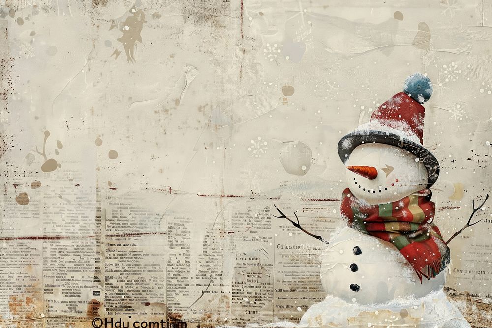 Cute snowmen ephemera border backgrounds snowman winter.