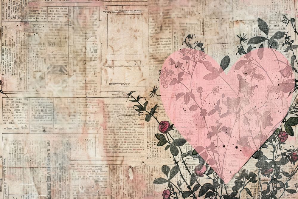 Pink heart ephemera border backgrounds drawing paper.