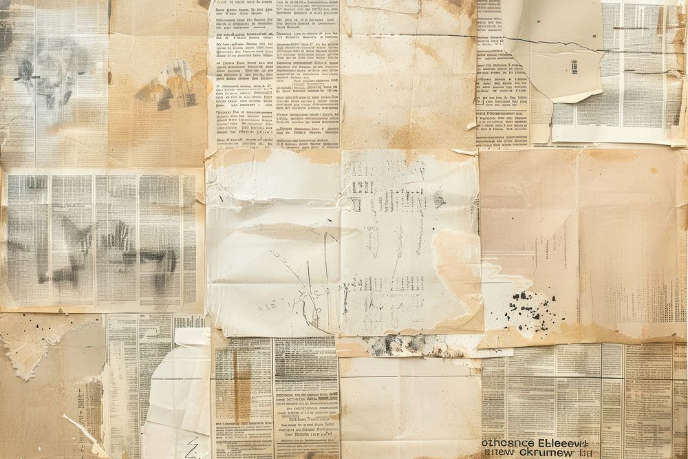 Collage backgrounds newspaper drawing.