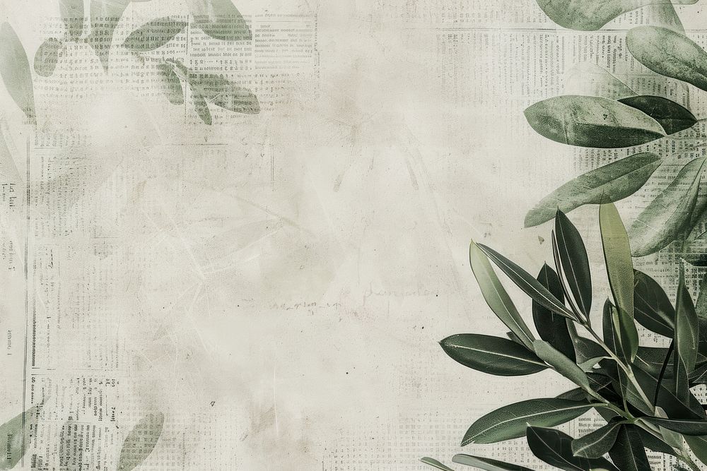 Olive branch ephemera border backgrounds texture plant.