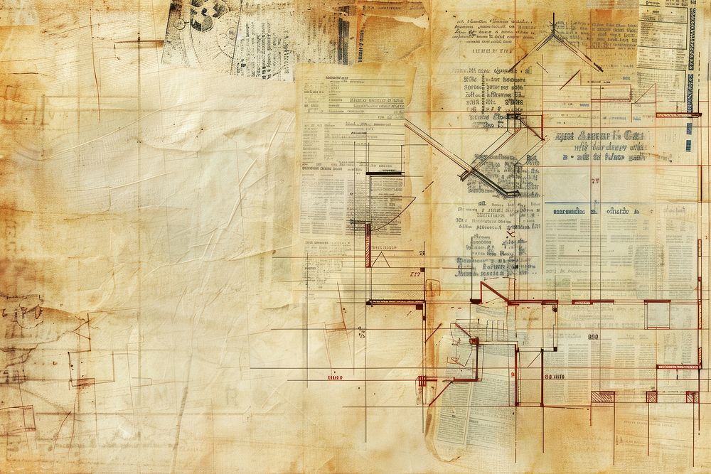 Architecture plans house ephemera border backgrounds diagram drawing.